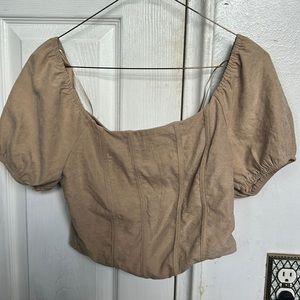 Kirious brown crop top